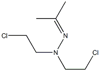 Acetone bis(2-chloroethyl)hydrazone 구조식 이미지