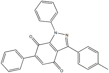 1,6-Diphenyl-3-(4-methylphenyl)-1H-indazole-4,7-dione Structure