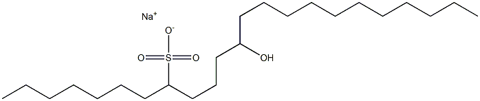 12-Hydroxytricosane-8-sulfonic acid sodium salt 구조식 이미지