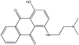 1-Hydroxy-4-[2-(dimethylamino)ethylamino]anthraquinone 구조식 이미지