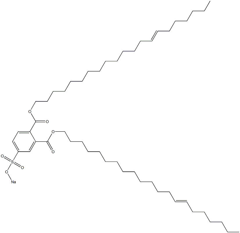 4-(Sodiosulfo)phthalic acid di(14-henicosenyl) ester 구조식 이미지