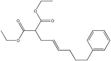 [(E)-6-Phenyl-2-hexenyl]malonic acid diethyl ester Structure