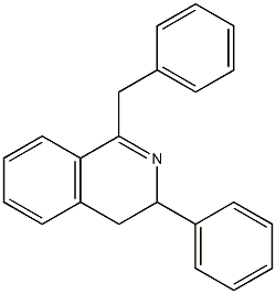 1-Benzyl-3-phenyl-3,4-dihydroisoquinoline 구조식 이미지