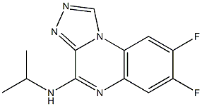 4-Isopropylamino-7,8-difluoro[1,2,4]triazolo[4,3-a]quinoxaline 구조식 이미지