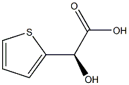 (R)-2-Hydroxy-2-(2-thienyl)acetic acid 구조식 이미지