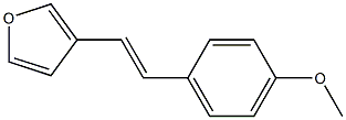 3-(4-Methoxystyryl)furan 구조식 이미지