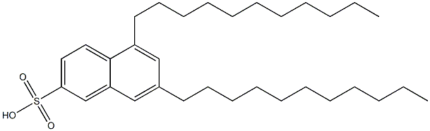 5,7-Diundecyl-2-naphthalenesulfonic acid Structure