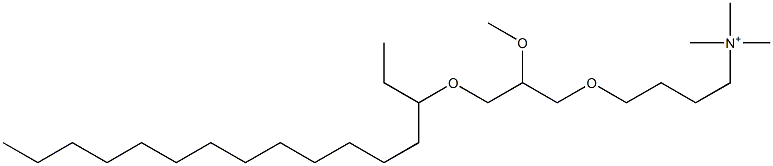 4-(3-Hexadecyloxy-2-methoxypropyloxy)-N,N,N-trimethylbutan-1-aminium Structure