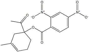 2,4-Dinitrobenzoic acid 1-acetyl-3-methyl-3-cyclohexenyl ester Structure