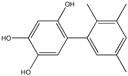 5-(2,3,5-Trimethylphenyl)benzene-1,2,4-triol Structure