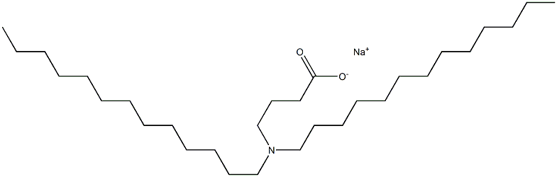 4-(Ditridecylamino)butyric acid sodium salt Structure
