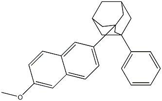 1-Phenyl-3-(6-methoxy-2-naphtyl)adamantane Structure