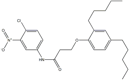 N-(4-Chloro-3-nitrophenyl)-3-(2,4-diamylphenoxy)propanamide Structure