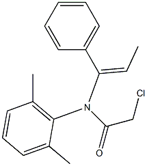 N-(1-Phenyl-1-propenyl)-N-(2,6-dimethylphenyl)-2-chloroacetamide Structure