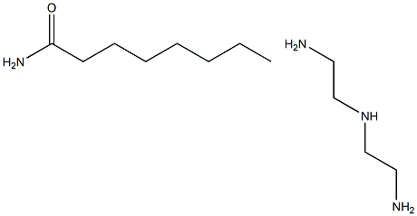 Diethylenetriamine monocaprylic amide 구조식 이미지