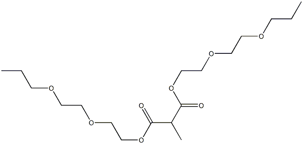 Ethane-1,1-dicarboxylic acid bis[2-(2-propoxyethoxy)ethyl] ester Structure