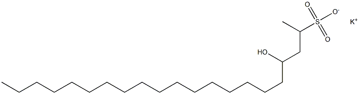 4-Hydroxyhenicosane-2-sulfonic acid potassium salt 구조식 이미지