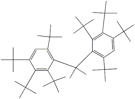 2,2-Bis(2,3,4,6-tetra-tert-butylphenyl)propane Structure