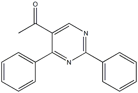 5-Acetyl-2,4-diphenylpyrimidine 구조식 이미지