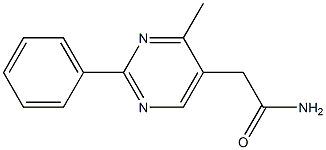 4-Methyl-2-phenylpyrimidine-5-acetamide Structure