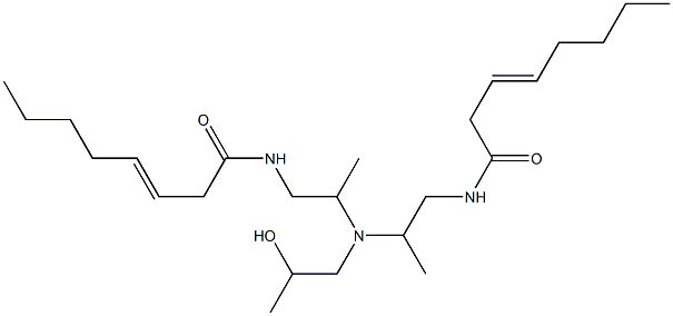 N,N'-[2-Hydroxypropyliminobis(2-methyl-2,1-ethanediyl)]bis(3-octenamide) Structure