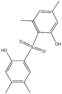 2,2'-Dihydroxy-4,4',5,6'-tetramethyl[sulfonylbisbenzene] Structure