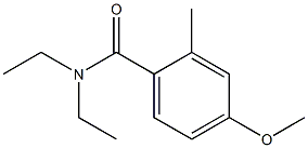 4-Methoxy-2-methyl-N,N-diethylbenzamide 구조식 이미지