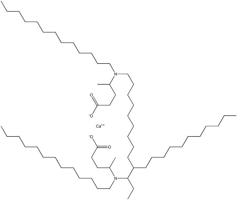 Bis[4-(ditridecylamino)valeric acid]calcium salt Structure