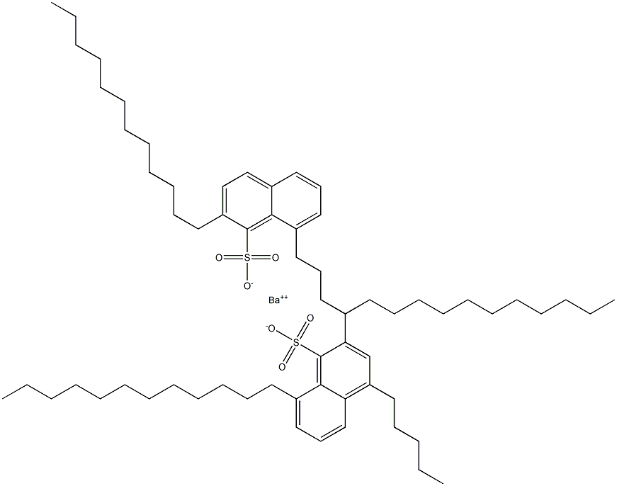 Bis(2,8-didodecyl-1-naphthalenesulfonic acid)barium salt 구조식 이미지