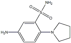 5-Amino-2-(pyrrolidin-1-yl)benzenesulfonamide 구조식 이미지