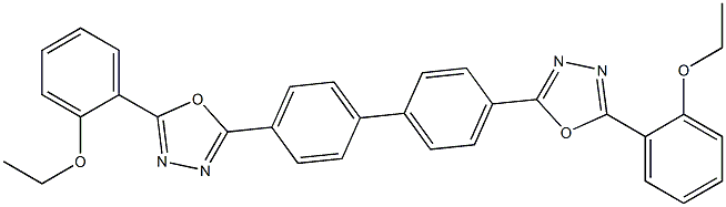 2,2'-(Biphenyl-4,4'-diyl)bis[5-[2-ethoxyphenyl]-1,3,4-oxadiazole] Structure