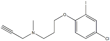 N-Methyl-N-(2-propynyl)-3-(2-iodo-4-chlorophenoxy)propylamine 구조식 이미지