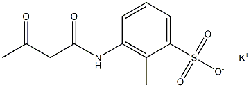 3-(Acetoacetylamino)-2-methylbenzenesulfonic acid potassium salt 구조식 이미지