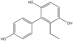 6-Ethyl-1,1'-biphenyl-2,4',5-triol 구조식 이미지