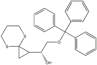 (1R)-1-[(1R)-4,8-Dithiaspiro[2.5]octan-1-yl]-2-(triphenylmethoxy)ethanol 구조식 이미지