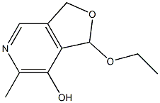 1-Ethoxy-1,3-dihydro-6-methylfuro[3,4-c]pyridin-7-ol Structure