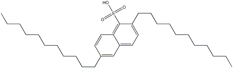 2,6-Diundecyl-1-naphthalenesulfonic acid Structure