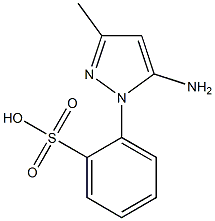 2-(5-Amino-3-methyl-1H-pyrazol-1-yl)benzenesulfonic acid Structure