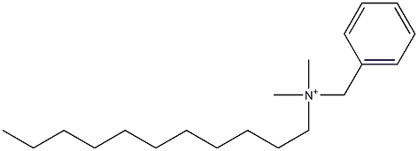 Benzyldimethylundecylaminium 구조식 이미지