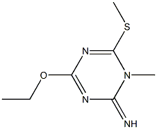 1-Methyl-4-ethoxy-6-(methylthio)-1,3,5-triazin-2(1H)-imine Structure