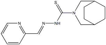 N'-(2-Pyridylmethylene)-3-azabicyclo[3.2.2]nonane-3-carbothiohydrazide 구조식 이미지