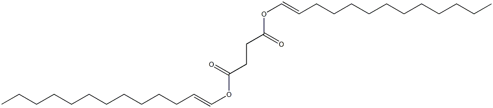 Succinic acid di(1-tridecenyl) ester Structure