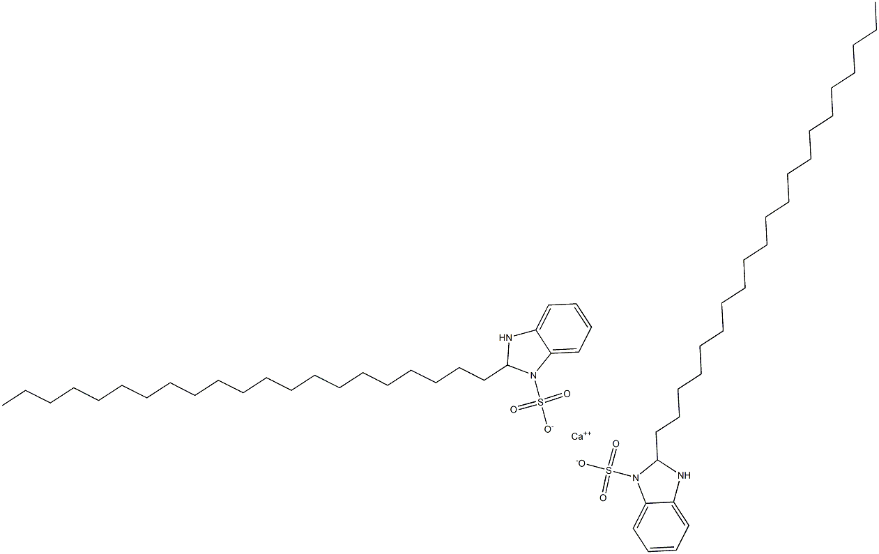 Bis(2,3-dihydro-2-henicosyl-1H-benzimidazole-1-sulfonic acid)calcium salt Structure