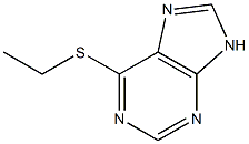 6-(Ethylthio)-9H-purine 구조식 이미지