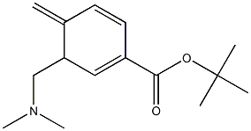 3-Dimethylaminomethyl-4-methylene-1,5-cyclohexadiene-1-carboxylic acid tert-butyl ester Structure