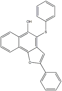 4-Phenylthio-2-(phenyl)naphtho[1,2-b]furan-5-ol Structure