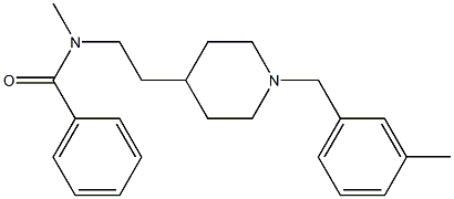 N-Methyl-N-[2-[1-(3-methylbenzyl)-4-piperidinyl]ethyl]benzamide 구조식 이미지