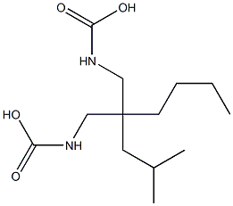 Dicarbamic acid 2-butyl-2-isobutyl-1,3-propanediyl ester Structure