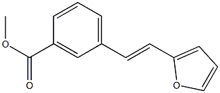 2-(3-(Methoxycarbonyl)styryl)furan Structure