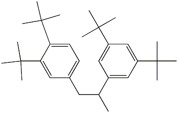 1-(3,4-Di-tert-butylphenyl)-2-(3,5-di-tert-butylphenyl)propane Structure